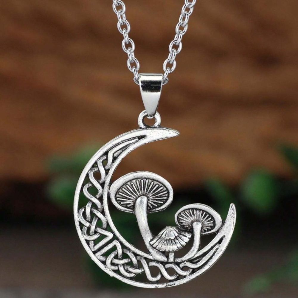 3for$20 necklace women mushroom
